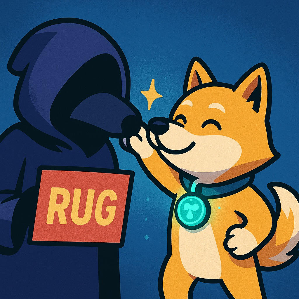 Dog boops RUG's nose